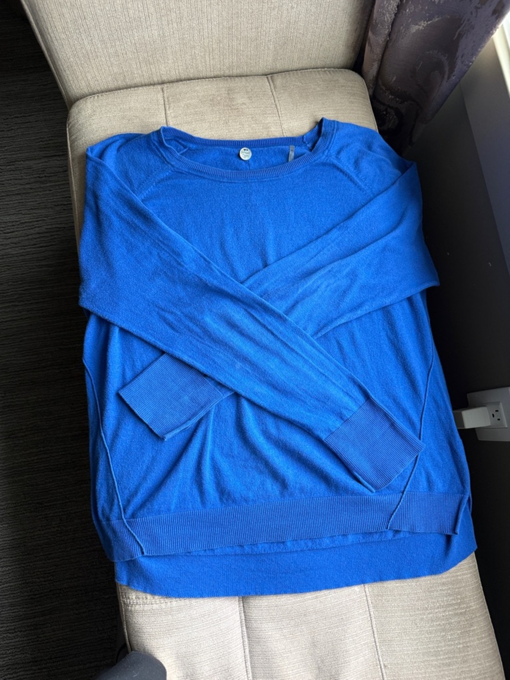 Margaret O'Leary Royal Blue Lightweight Crewneck Sweater
